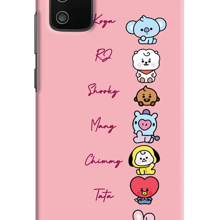 BTS names Samsung M02s Hard Case Back Cover by Casekaro