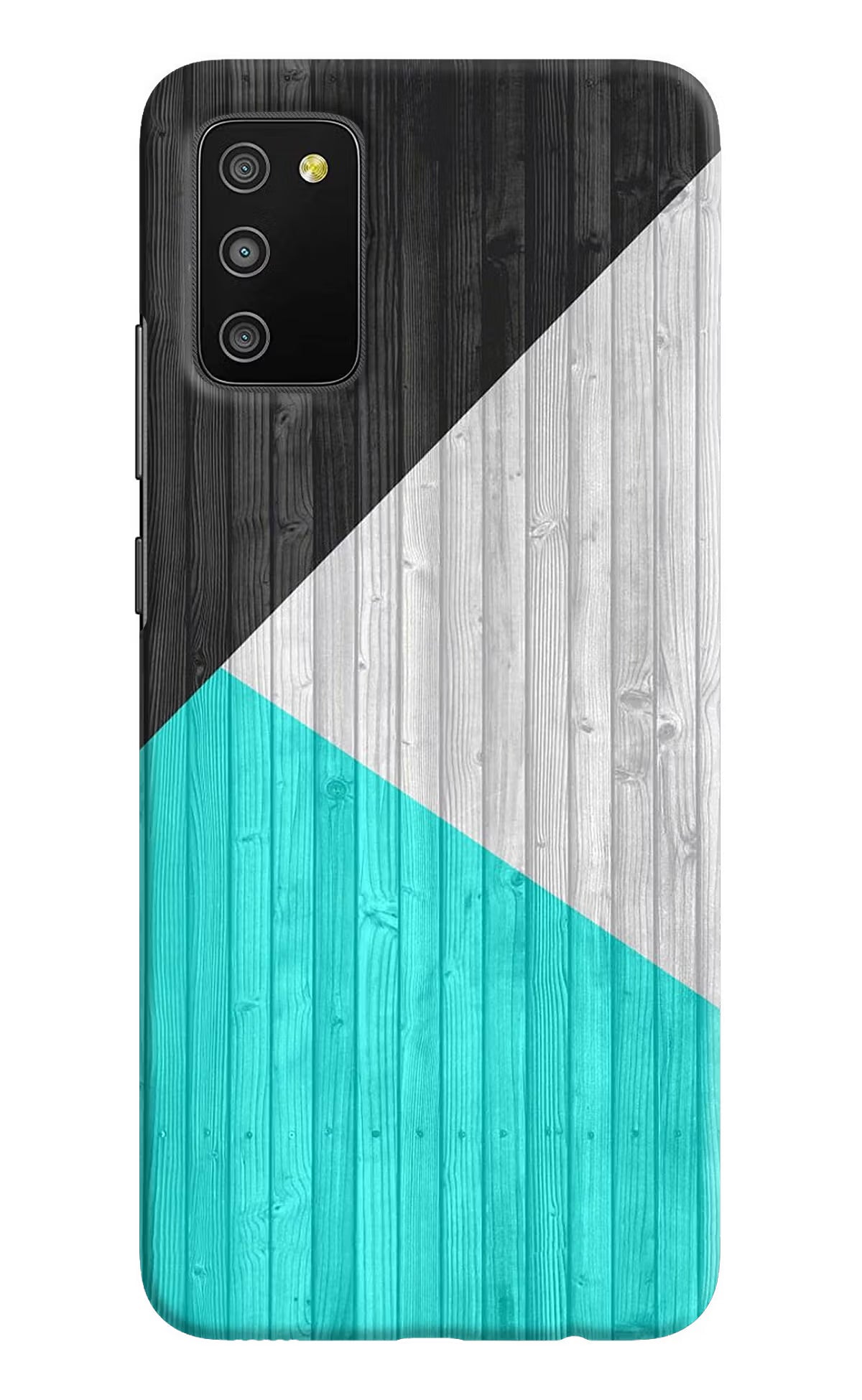 Wooden Abstract Samsung M02s Hard Case Back Cover by Casekaro