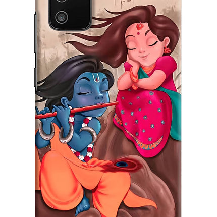 Radhe Krishna Samsung M02s Hard Case Back Cover by Casekaro