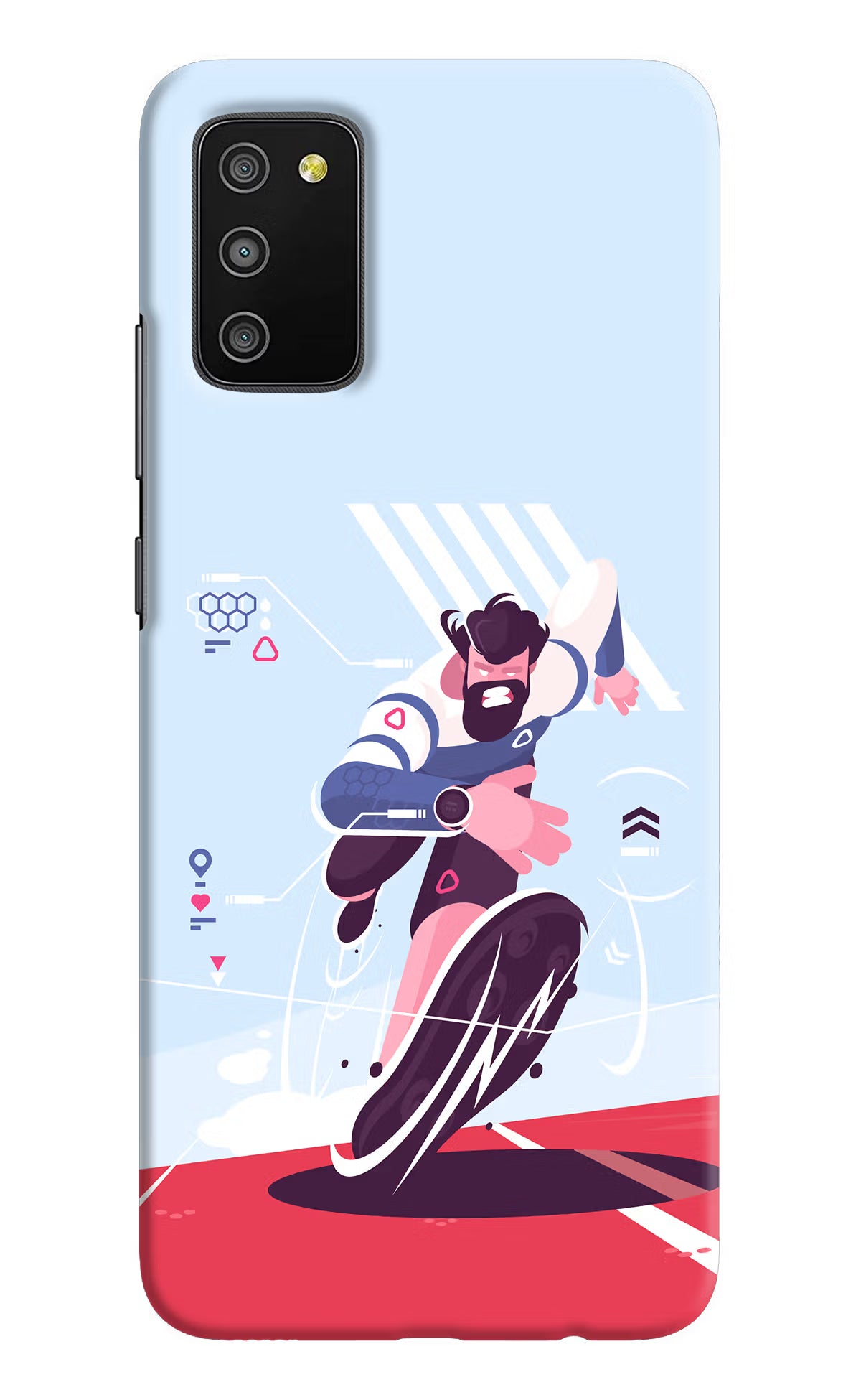 Run Pro Samsung M02s Hard Case Back Cover by Casekaro