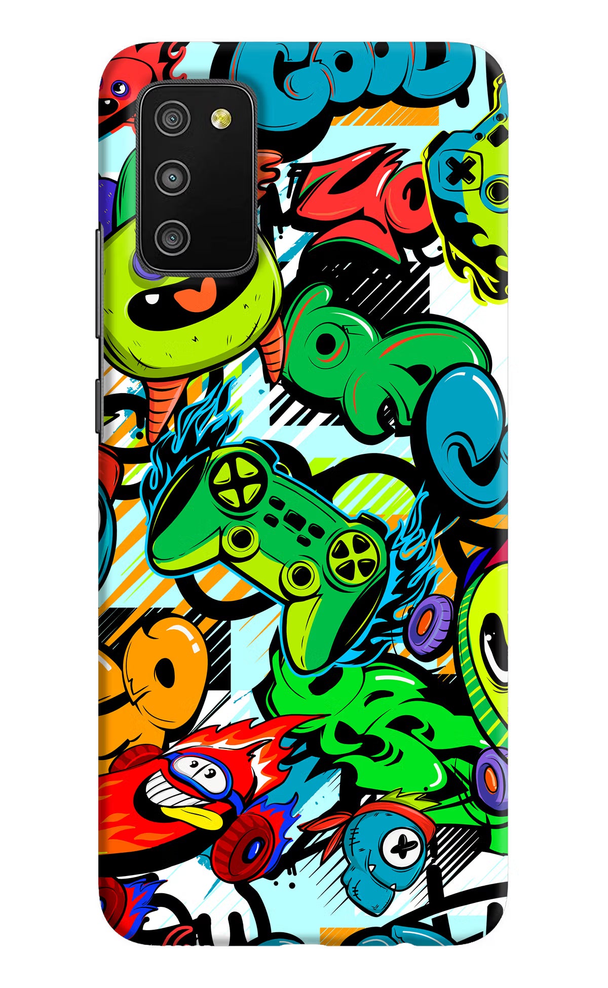 Game Doodle Samsung M02s Hard Case Back Cover by Casekaro