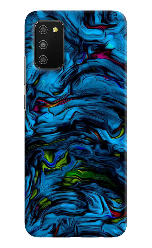 Dark Blue Abstract Samsung M02s Back Cover