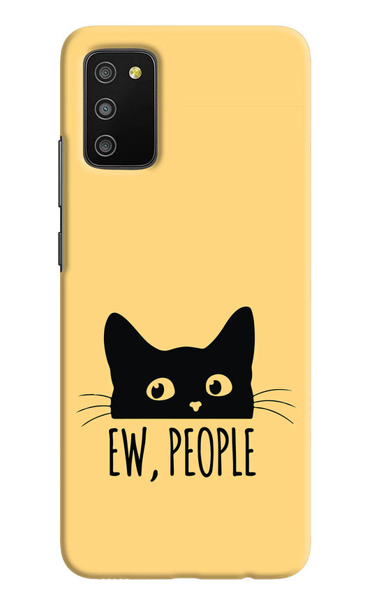 Ew People Catitude Samsung M02s Hard Case Back Cover by Casekaro