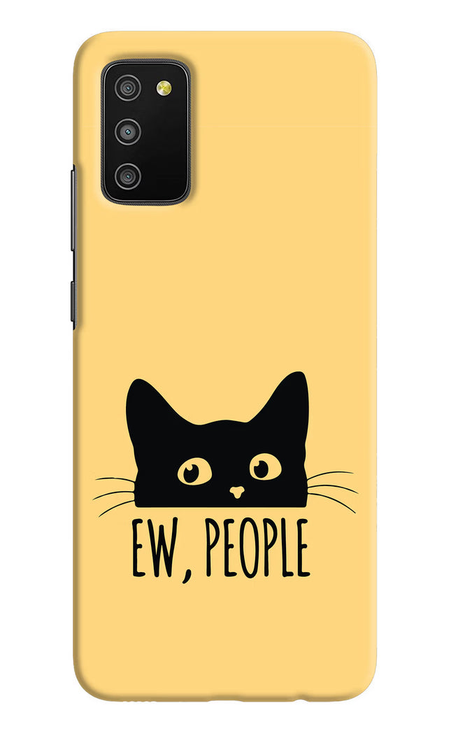 Ew People Catitude Samsung M02s Hard Case Back Cover by Casekaro