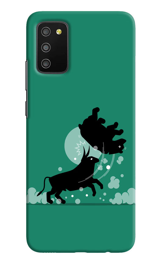 Bull Conqueror Samsung M02s Hard Case Back Cover by Casekaro