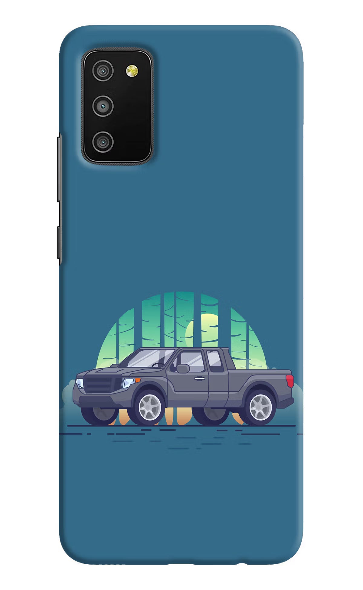 Retro Garage Vibe Samsung M02s Hard Case Back Cover by Casekaro