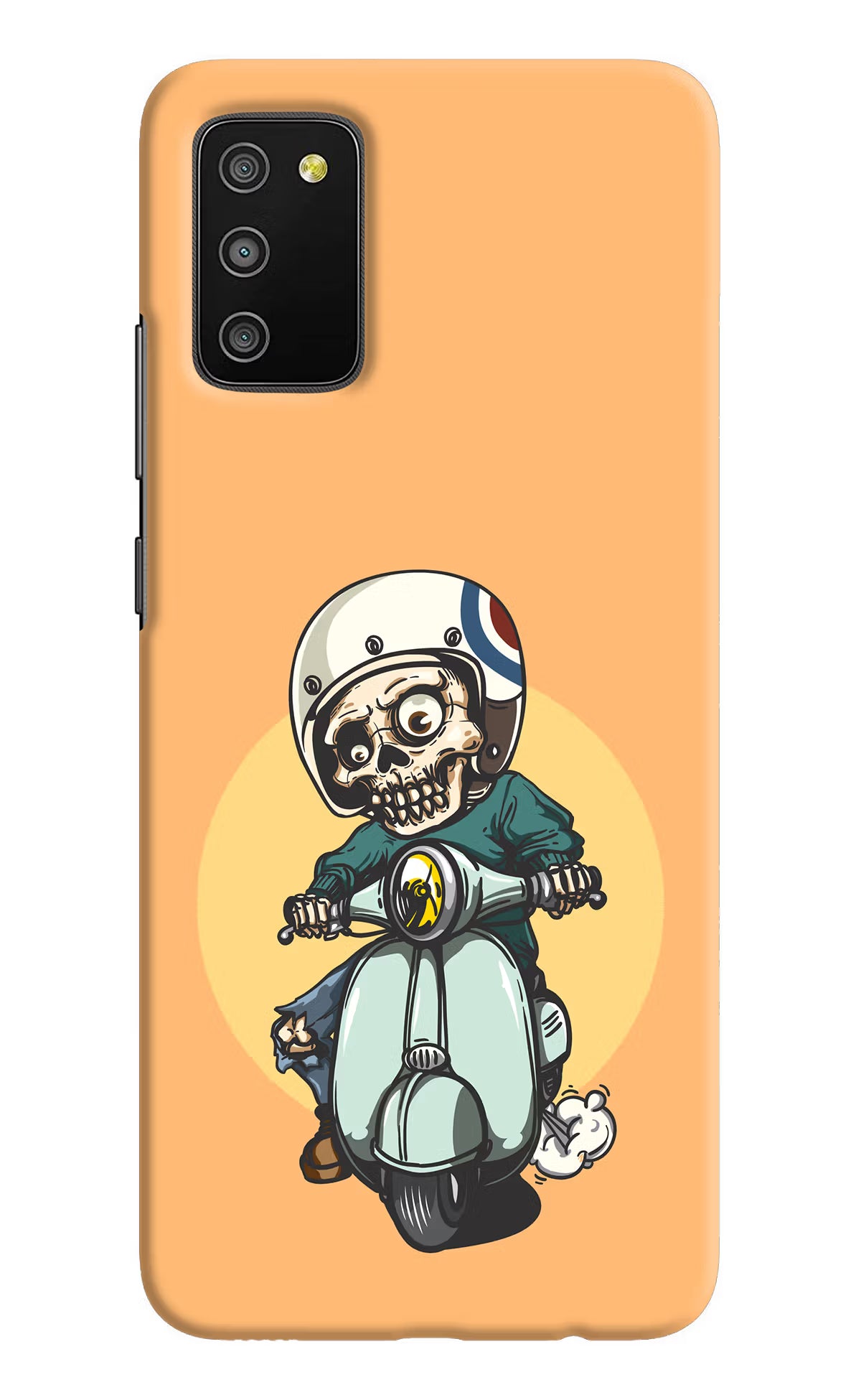 Undead Biker Samsung M02s Hard Case Back Cover by Casekaro