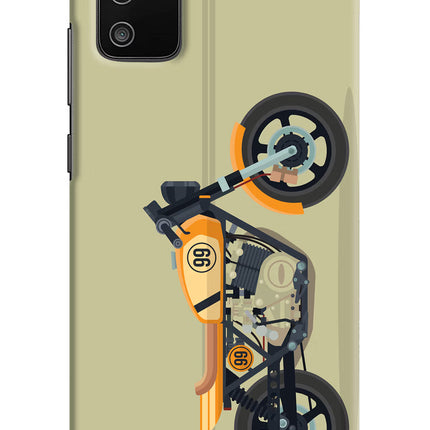 Vertical Speedster Samsung M02s Hard Case Back Cover by Casekaro