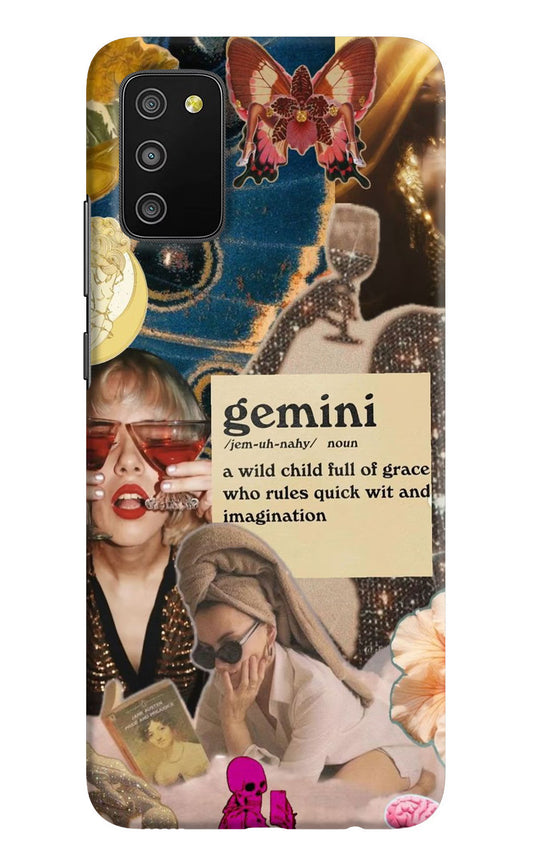 Gemini Zodiac Samsung M02s Hard Case Back Cover by Casekaro