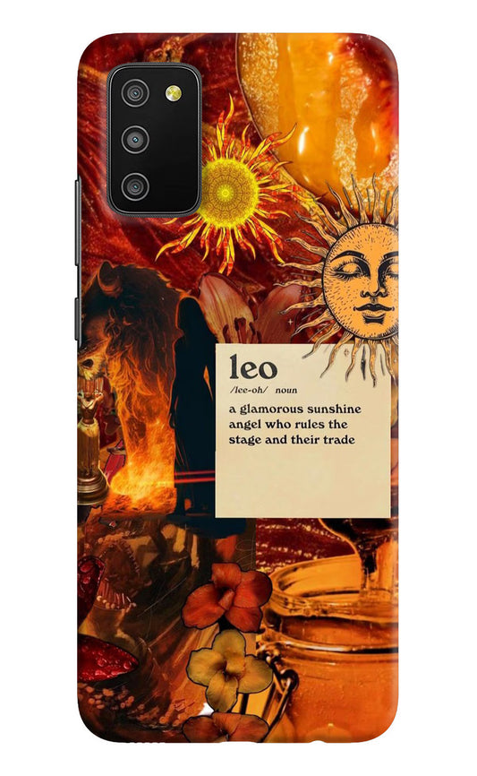 Leo Zodiac Samsung M02s Hard Case Back Cover by Casekaro