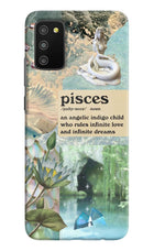 Pisces Zodiac Samsung M02s Hard Case Back Cover by Casekaro