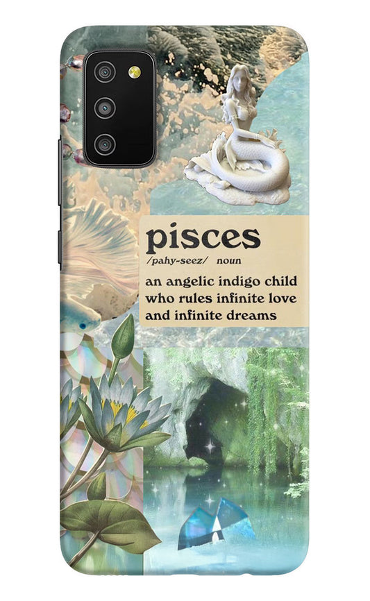 Pisces Zodiac Samsung M02s Hard Case Back Cover by Casekaro