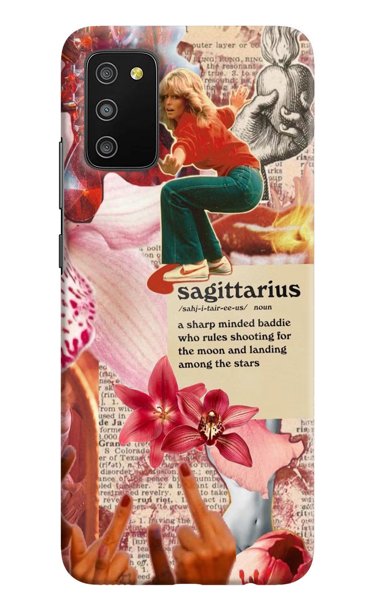 Sagittarius Zodiac Samsung M02s Hard Case Back Cover by Casekaro