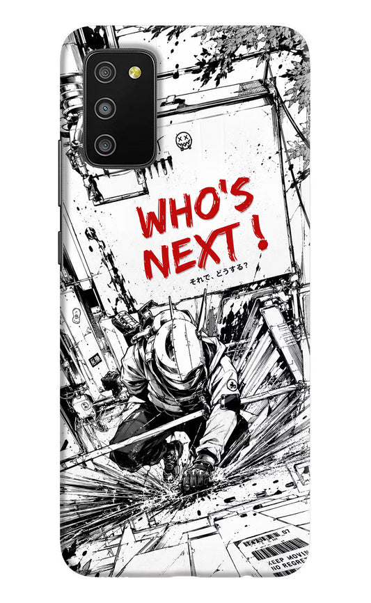 Who's Next Samsung M02s Hard Case Back Cover by Casekaro