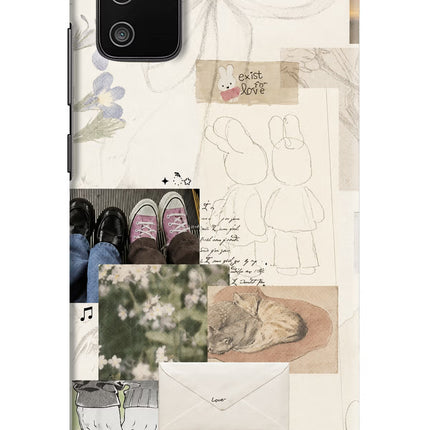 Soft Aesthetic Samsung M02s Hard Case Back Cover by Casekaro