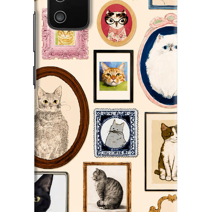 Mirror Cats Samsung M02s Hard Case Back Cover by Casekaro