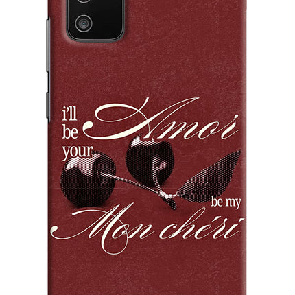 Velvet Cherry Samsung M02s Hard Case Back Cover by Casekaro