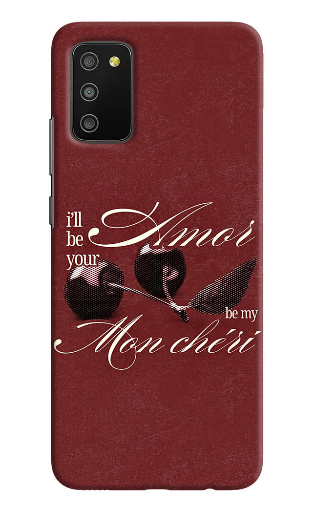 Velvet Cherry Samsung M02s Hard Case Back Cover by Casekaro