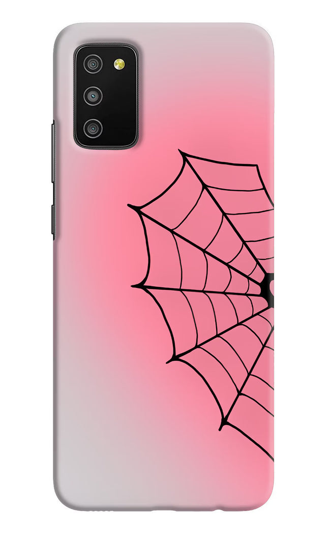 Pink Web Samsung M02s Hard Case Back Cover by Casekaro