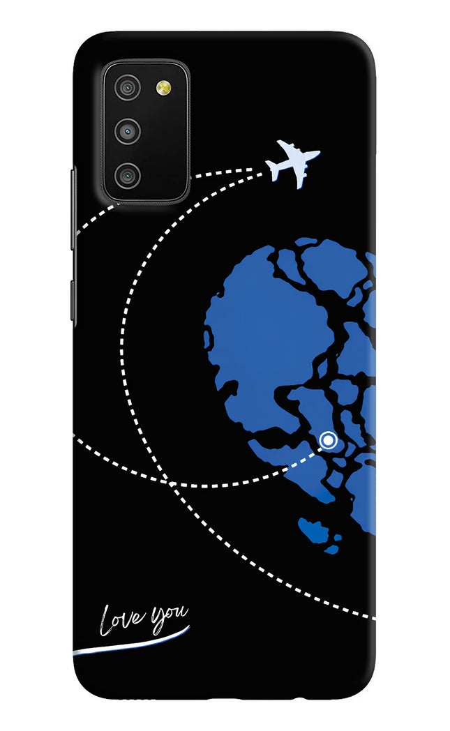 Love Orbit Samsung M02s Hard Case Back Cover by Casekaro