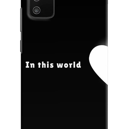 This World Samsung M02s Hard Case Back Cover by Casekaro