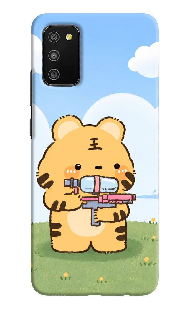 Tiger Treat Samsung M02s Hard Case Back Cover by Casekaro