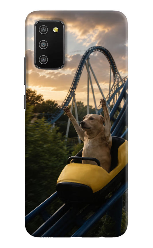 Rollercoaster Dog Samsung M02s Hard Case Back Cover by Casekaro