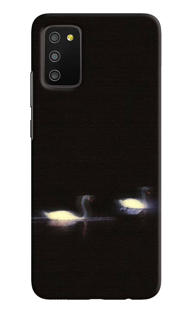 Silent Swans Samsung M02s Hard Case Back Cover by Casekaro