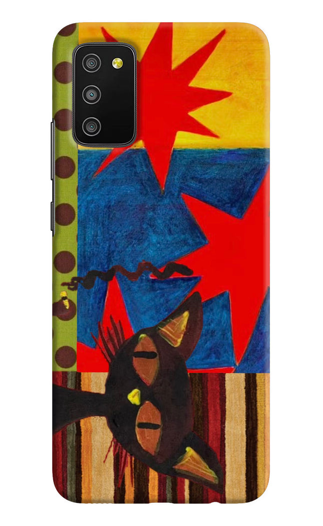 Pop Cat Samsung M02s Hard Case Back Cover by Casekaro