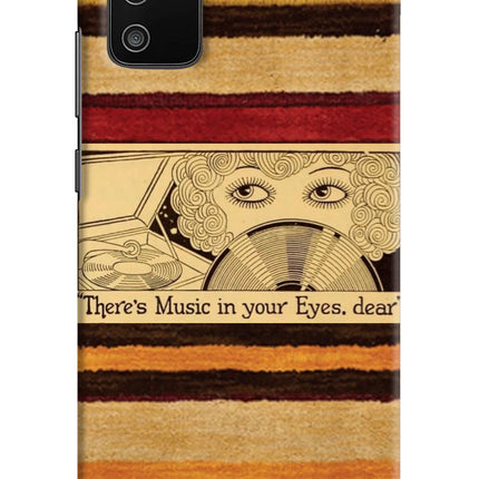 Vinyl Stripes Samsung M02s Hard Case Back Cover by Casekaro