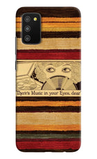 Vinyl Stripes Samsung M02s Hard Case Back Cover by Casekaro