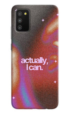 Pink Aura Samsung M02s Back Cover
