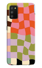 Wavy Grid Samsung M02s Back Cover