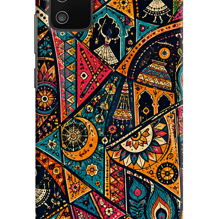 Folk Print Samsung M02s Back Cover