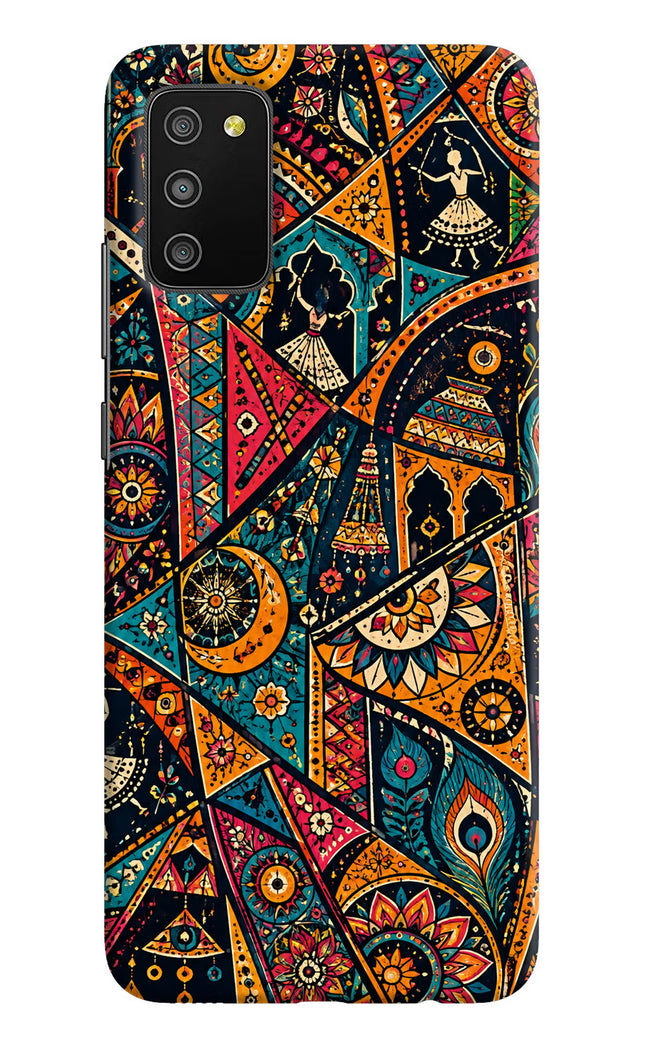 Folk Print Samsung M02s Hard Case Back Cover by Casekaro