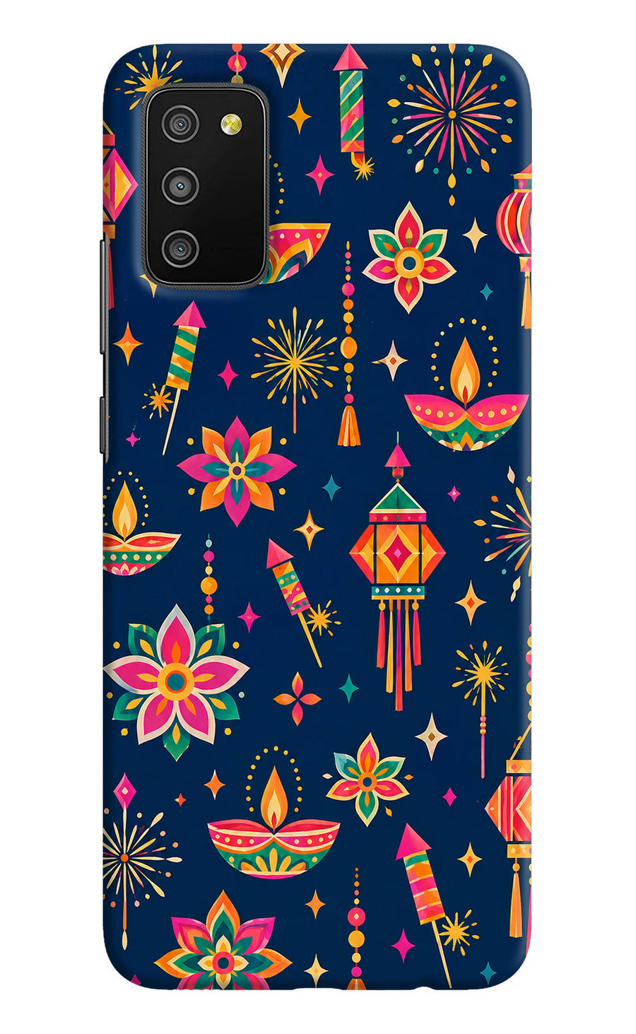 Festive Pop Samsung M02s Back Cover, Hard case