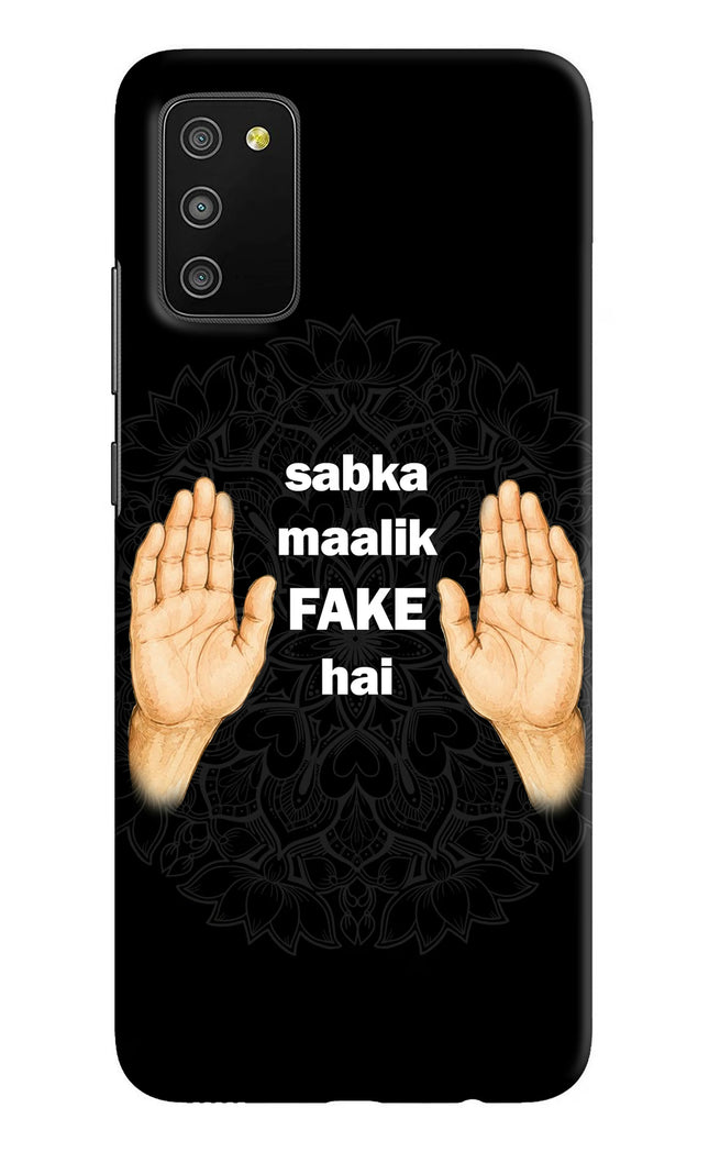 Sabka Malik Fake Samsung M02s Hard Case Back Cover by Casekaro
