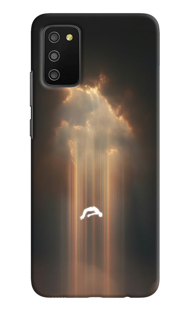 Heavenly Beam Samsung M02s Hard Case Back Cover by Casekaro