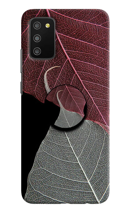 Leaf Pattern Samsung M02s Pop Case by Casekaro