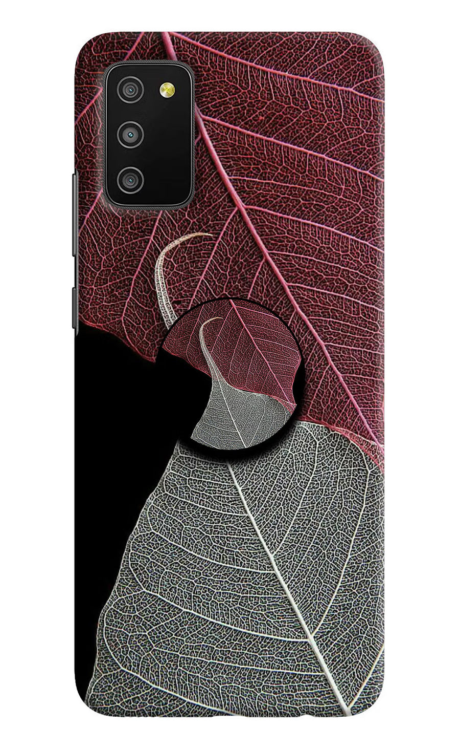 Leaf Pattern Samsung M02s Pop Case, Hard case