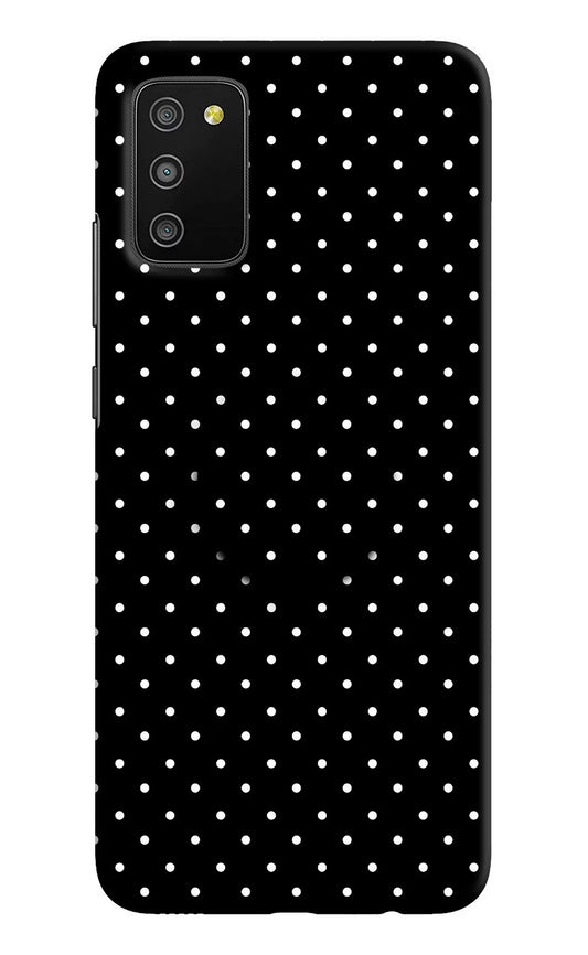 White Dots Samsung M02s Pop Case by Casekaro
