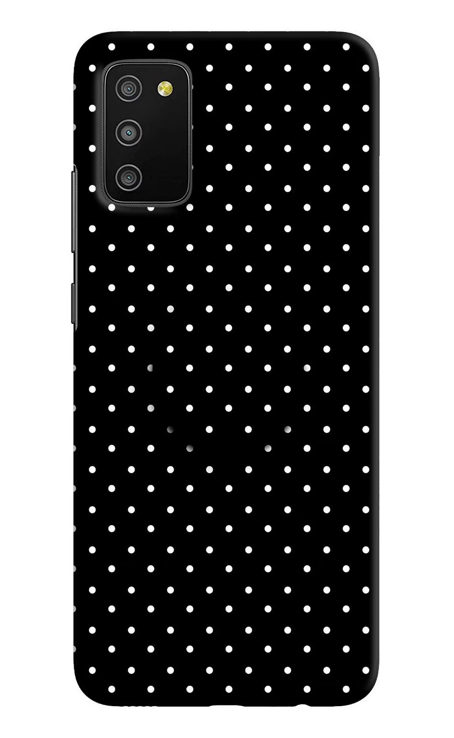 White Dots Samsung M02s Pop Case, Hard case