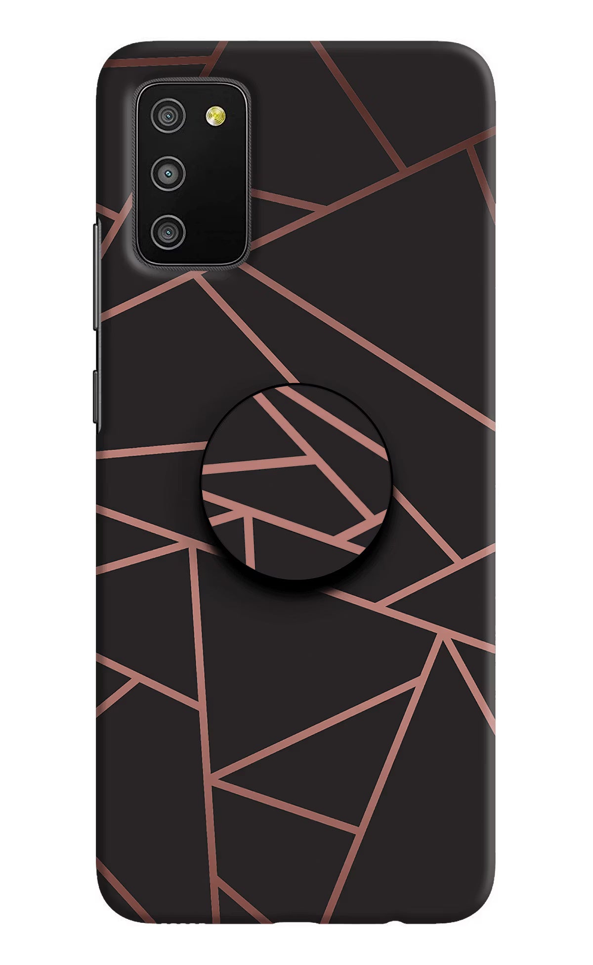 Geometric Pattern Samsung M02s Pop Case by Casekaro