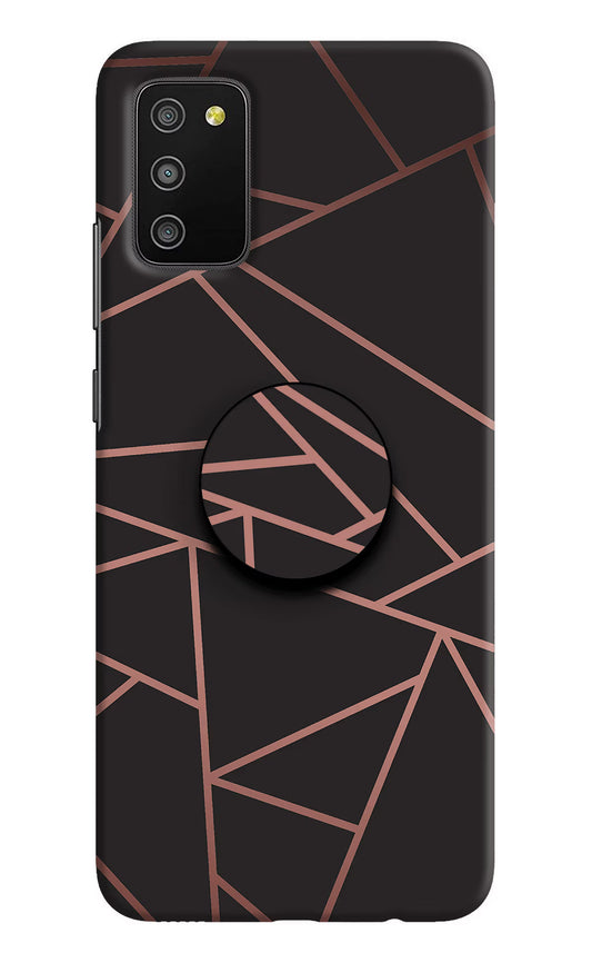 Geometric Pattern Samsung M02s Pop Case by Casekaro