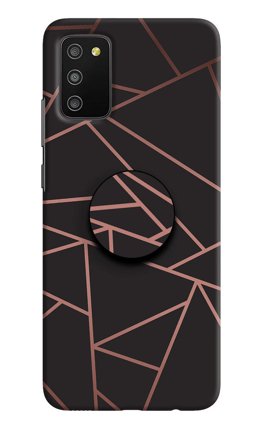 Geometric Pattern Samsung M02s Pop Case, Hard case