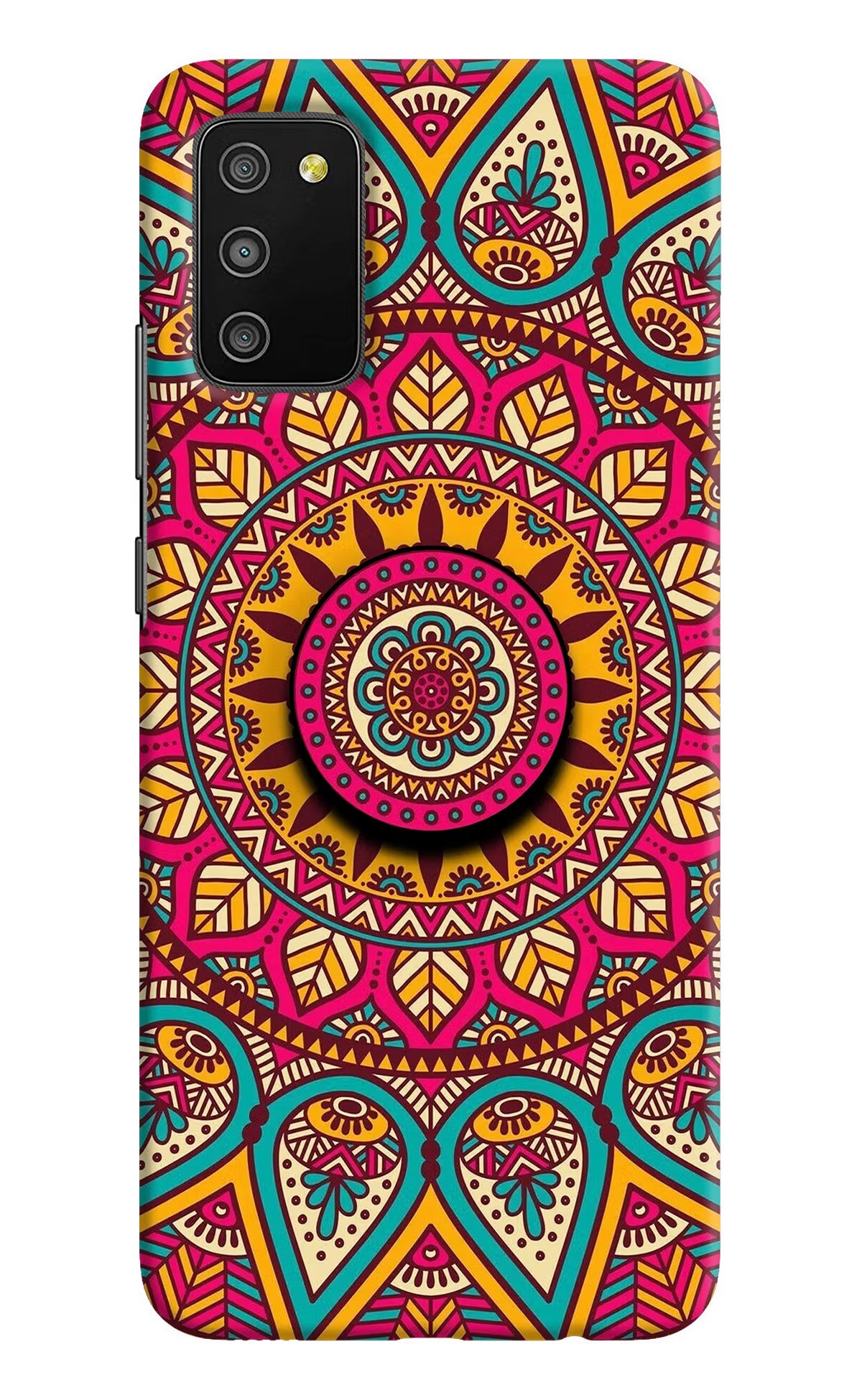 Mandala Samsung M02s Pop Case by Casekaro