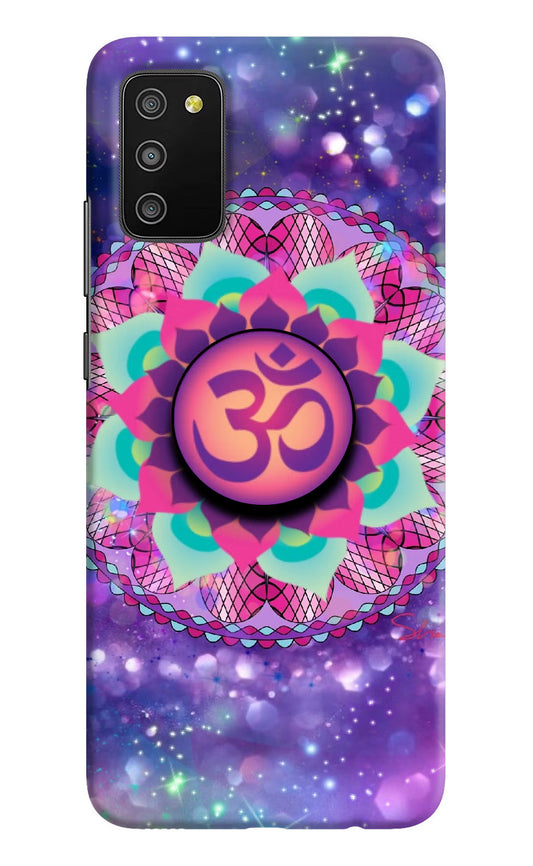 Om Purple Samsung M02s Pop Case by Casekaro