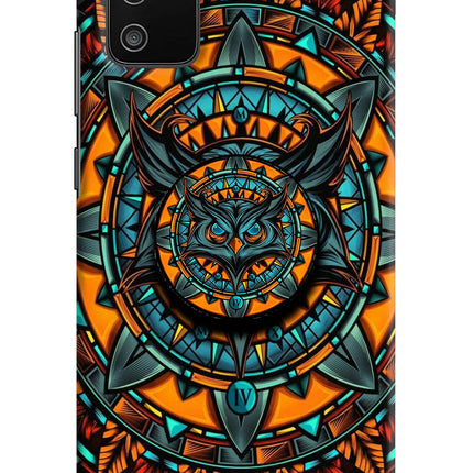 Angry Owl Samsung M02s Pop Case by Casekaro