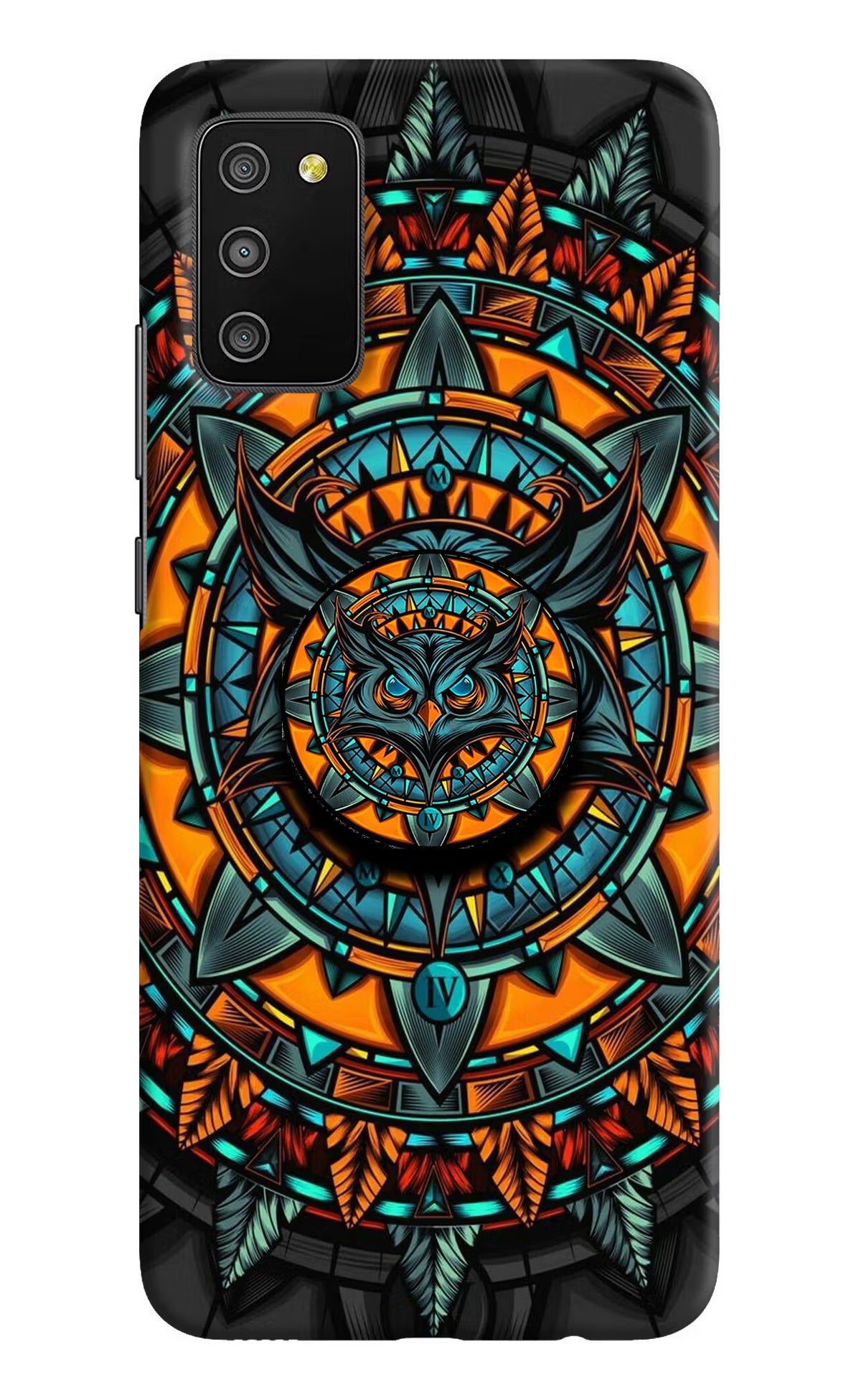 Angry Owl Samsung M02s Pop Case by Casekaro