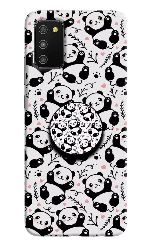 Cute Panda Samsung M02s Pop Case by Casekaro